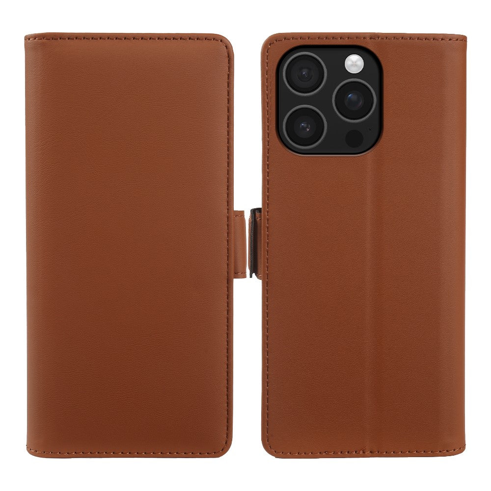 For iPhone 16 Pro Max Leather Case Wallet Stand TPU + PU Skin-touch Cover