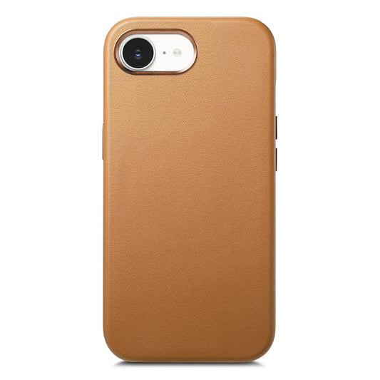 Magnetic Case For iPhone 17e  /  16e Leather+TPU Shockproof Phone Cover with Metal Buttons