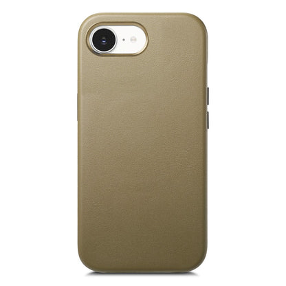 Magnetic Case For iPhone 17e  /  16e Leather+TPU Shockproof Phone Cover with Metal Buttons