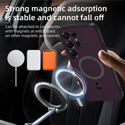 For Samsung Galaxy S26 Ultra Case Triangle Texture PU Leather Shockproof Ultra Thin Cover