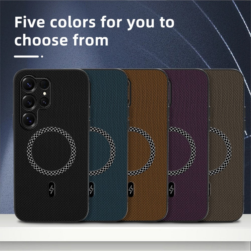 For Samsung Galaxy S26 Ultra Case Triangle Texture PU Leather Shockproof Ultra Thin Cover
