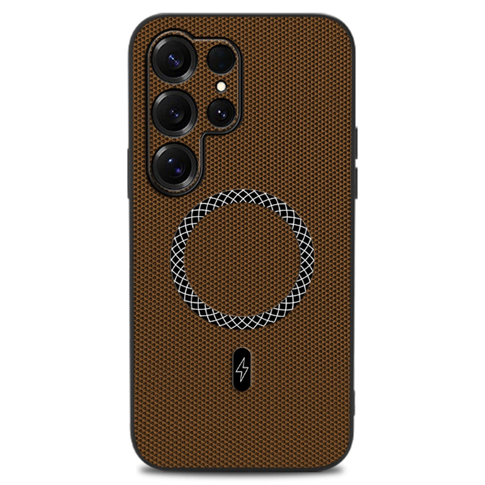 For Samsung Galaxy S26 Ultra Case Triangle Texture PU Leather Shockproof Ultra Thin Cover