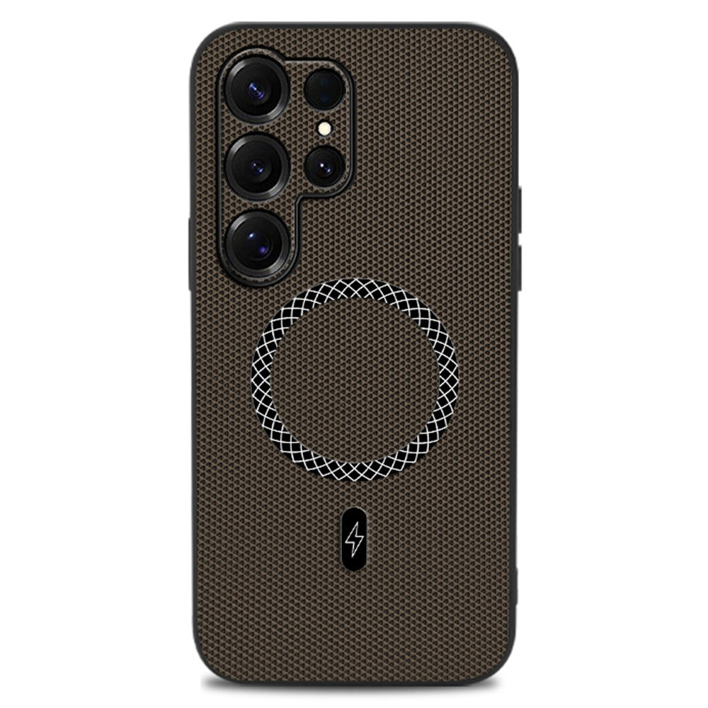 For Samsung Galaxy S26 Ultra Case Triangle Texture PU Leather Shockproof Ultra Thin Cover
