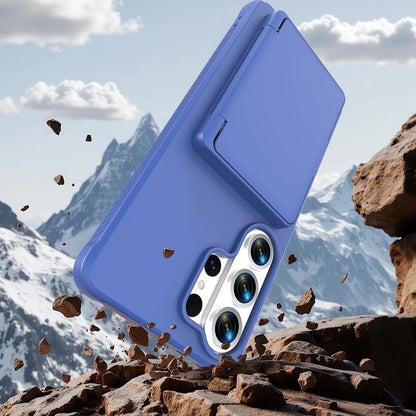 For Samsung Galaxy S26 Ultra Case with Card Holder  /  Mirror  /  Kickstand TPU + PC Phone Back Cover