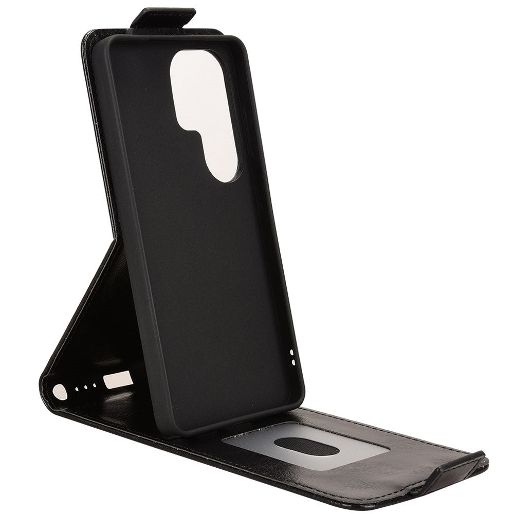 For Samsung Galaxy S26 Ultra Stand Case Magnetic Clasp Vertical Flip Leather Phone Cover with Card Holder