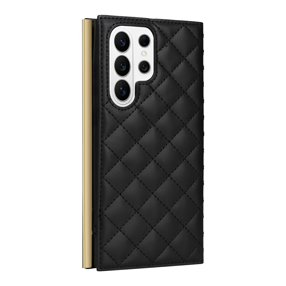 For Samsung Galaxy S26 Ultra Case Suction Cup PU Leather Wallet Phone Cover with Straps