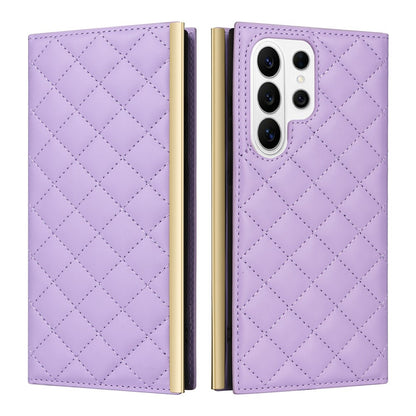 For Samsung Galaxy S26 Ultra Case Suction Cup PU Leather Wallet Phone Cover with Straps