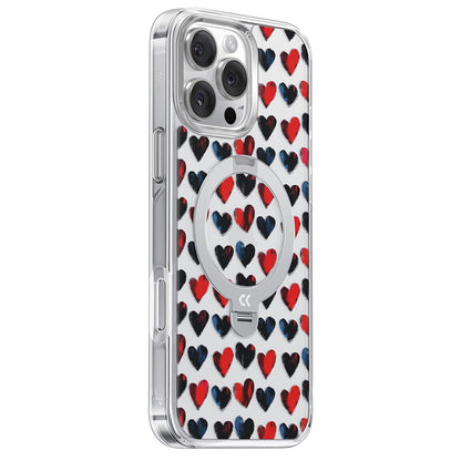 CASEKOO for iPhone 16 Pro Max Magnetic Case UV Pattern Printing Rotating Kickstand PC + TPU Phone Cover