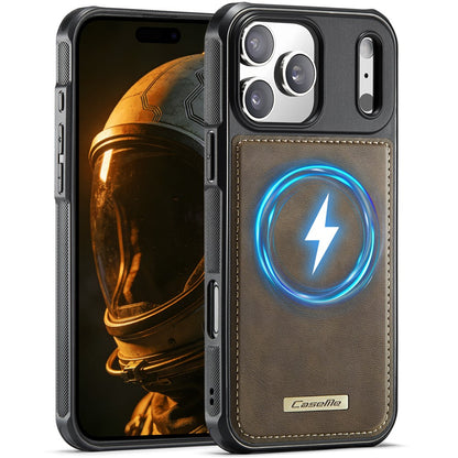 CASEME C69 Series for iPhone 17 Pro Magnetic Case Leather Coated TPU Phone Cover