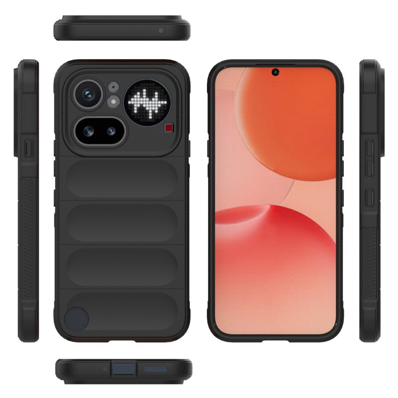 WANLONFENG For Nothing Phone (4a) Pro TPU Case HD Series Anti Slip Phone Cover with Tempered Glass