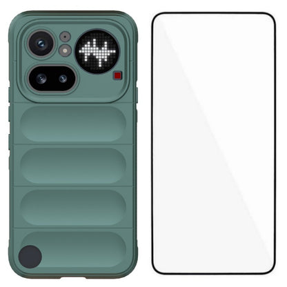 WANLONFENG For Nothing Phone (4a) Pro TPU Case HD Series Anti Slip Phone Cover with Tempered Glass