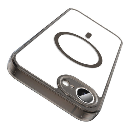 For iPhone 16e  /  17e Case Compatible with MagSafe Clear PC + TPU Shockproof Phone Back Cover