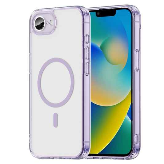 For iPhone 16e  /  17e Case Compatible with MagSafe Clear PC + TPU Shockproof Phone Back Cover