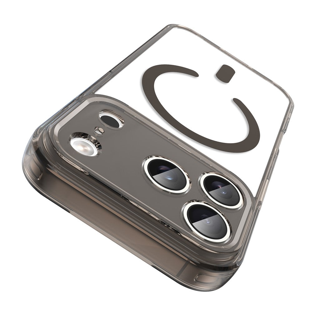 For iPhone 17 Pro Case Compatible with MagSafe Clear PC + TPU Shockproof Phone Back Cover