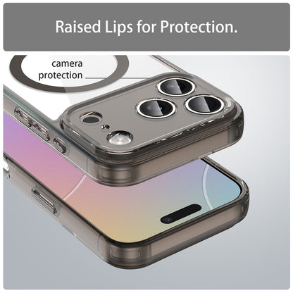 For iPhone 17 Pro Case Compatible with MagSafe Clear PC + TPU Shockproof Phone Back Cover