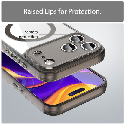 For iPhone 17 Pro Max Case Compatible with MagSafe Clear PC + TPU Shockproof Phone Back Cover