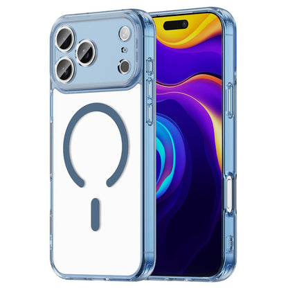 For iPhone 17 Pro Max Case Compatible with MagSafe Clear PC + TPU Shockproof Phone Back Cover