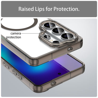 For Samsung Galaxy S26 Ultra Case Compatible with MagSafe Clear PC + TPU Shockproof Phone Back Cover