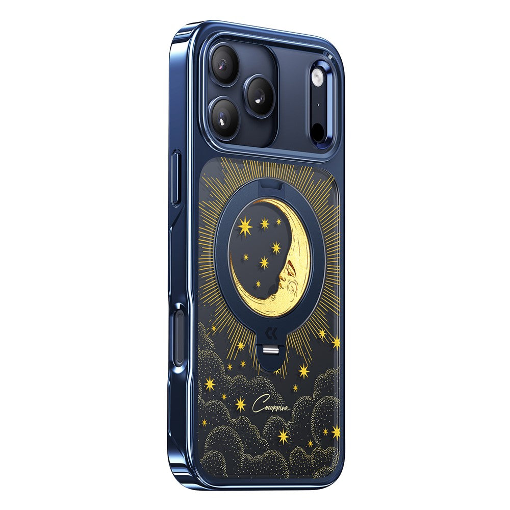 CASEKOO Tarot Series for iPhone 17 Pro Max Magnetic Case UV 3D Printing PC + TPU Phone Cover with Ring Holder Kickstand