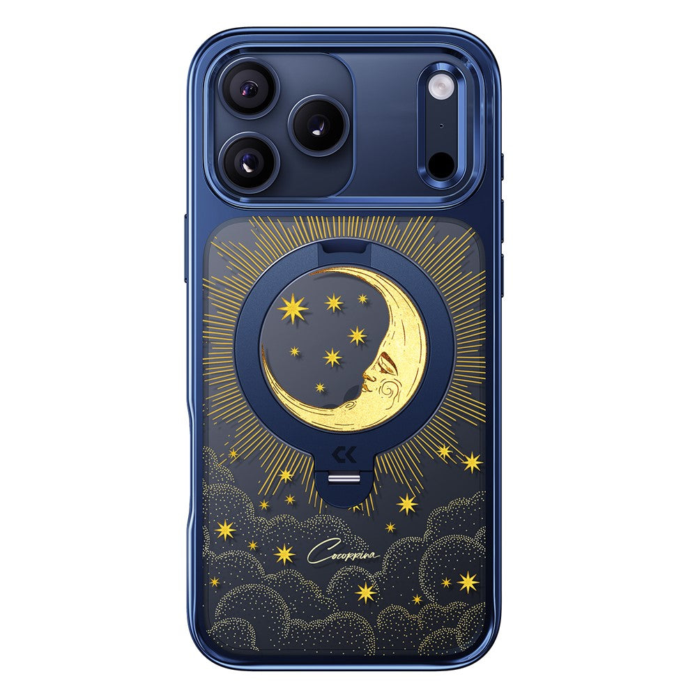 CASEKOO Tarot Series for iPhone 17 Pro Max Magnetic Case UV 3D Printing PC + TPU Phone Cover with Ring Holder Kickstand