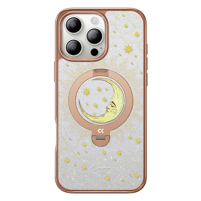 CASEKOO Tarot Series for iPhone 16 Pro Max Magnetic Case UV 3D Printing PC + TPU Phone Cover with Ring Holder Kickstand