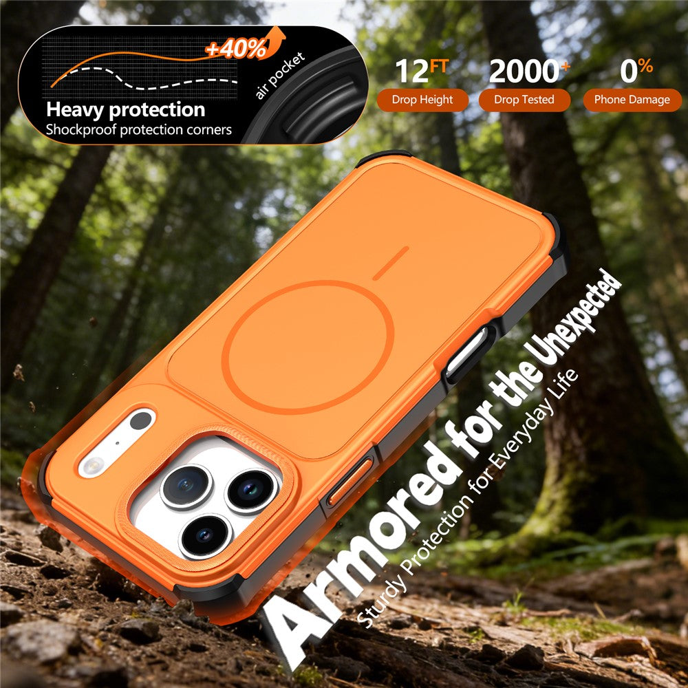 For iPhone 17 Pro Max Magnetic Case Shockproof TPU PC Protective Cover Compatible with MagSafe