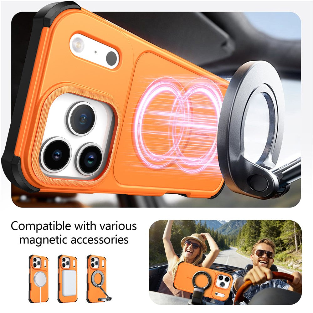For iPhone 17 Pro Max Magnetic Case Shockproof TPU PC Protective Cover Compatible with MagSafe