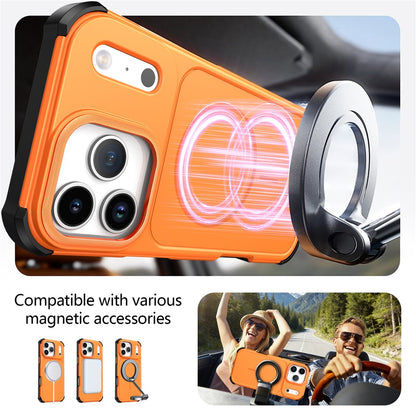 For iPhone 17 Pro Max Magnetic Case Shockproof TPU PC Protective Cover Compatible with MagSafe