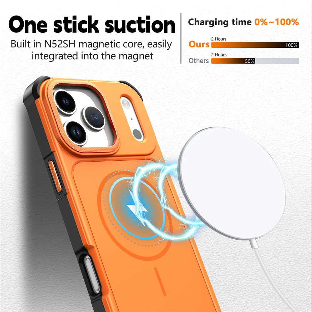 For iPhone 17 Pro Max Magnetic Case Shockproof TPU PC Protective Cover Compatible with MagSafe