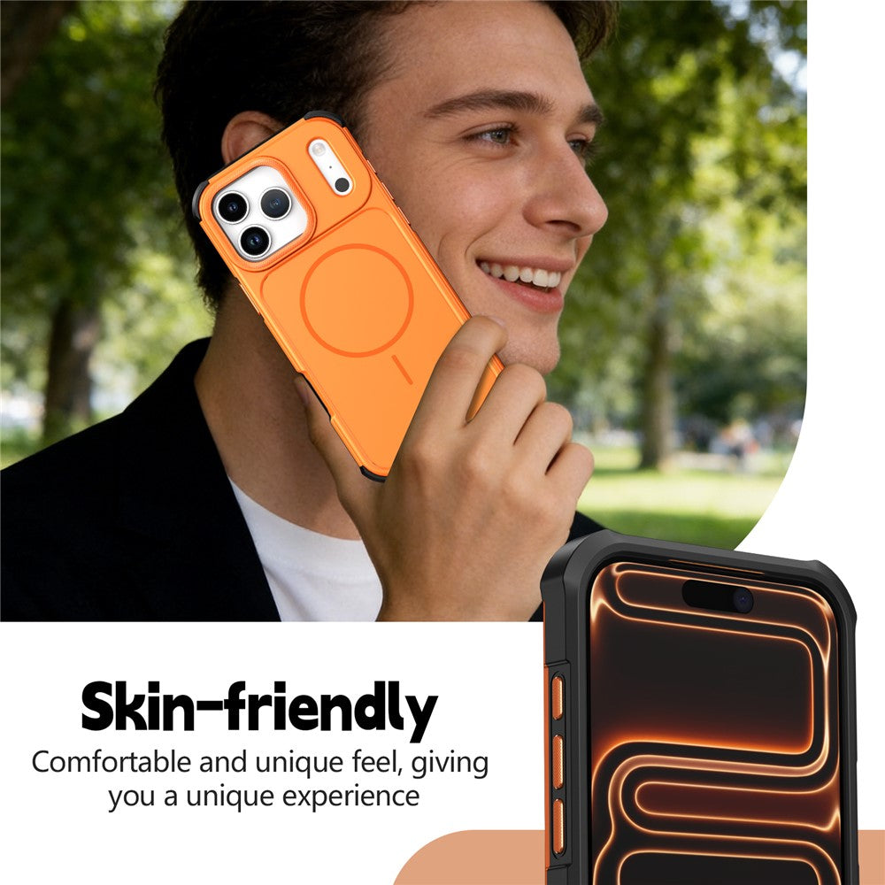 For iPhone 17 Pro Max Magnetic Case Shockproof TPU PC Protective Cover Compatible with MagSafe