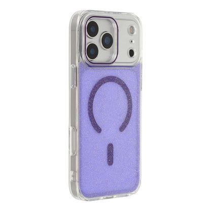 For iPhone 17 Pro Max Magnetic Case Glitter Clear PC TPU Protective Cover