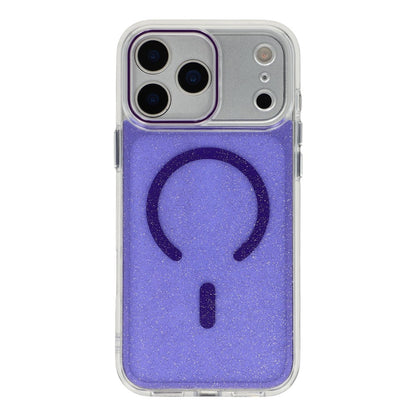 For iPhone 17 Pro Max Magnetic Case Glitter Clear PC TPU Protective Cover