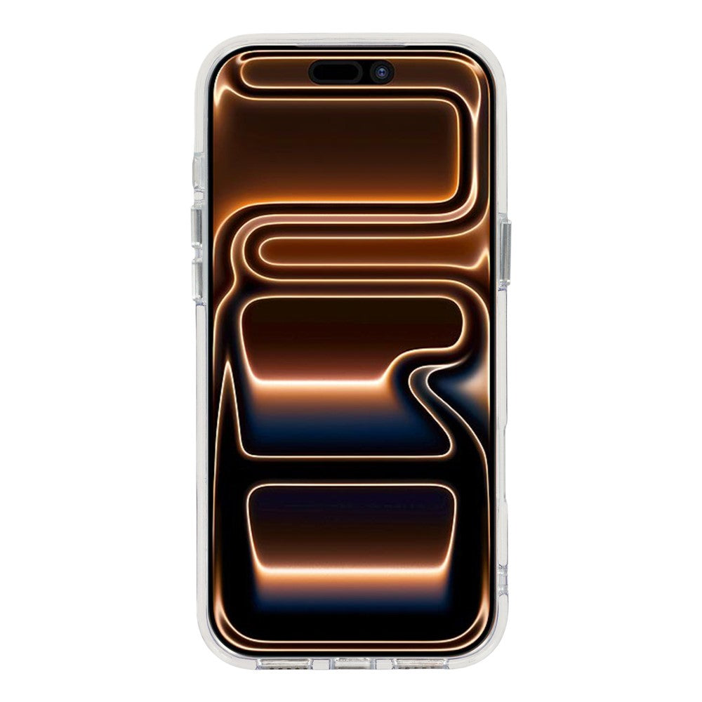 For iPhone 17 Pro Max Magnetic Case Glitter Clear PC TPU Protective Cover