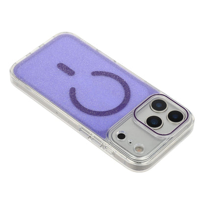 For iPhone 17 Pro Max Magnetic Case Glitter Clear PC TPU Protective Cover