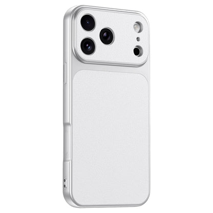 For iPhone 17 Pro Max Phone Case Lambskin Texture PC TPU PU Leather Shockproof Protective Cover