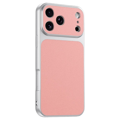 For iPhone 17 Pro Max Phone Case Lambskin Texture PC TPU PU Leather Shockproof Protective Cover
