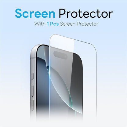 NORTHJO For iPhone 16 Pro Max Case Compatible with MagSafe Translucent Matte Shockproof Phone Cover with Tempered Glass Film