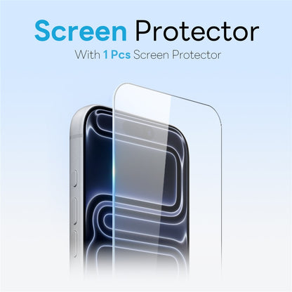 NORTHJO For iPhone 17 Pro Case Compatible with MagSafe Translucent Matte Shockproof Phone Cover with Tempered Glass Film