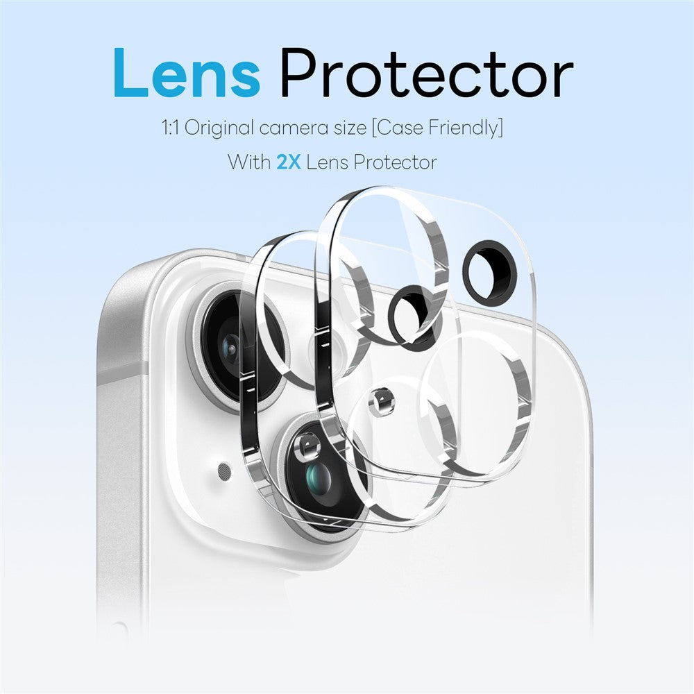 NORTHJO 5 in 1 Set for iPhone 14 Plus Magnetic Case Translucent Matte Shockproof Phone Cover with 2Pcs Front Screen Protector + 2Pcs Lens Film