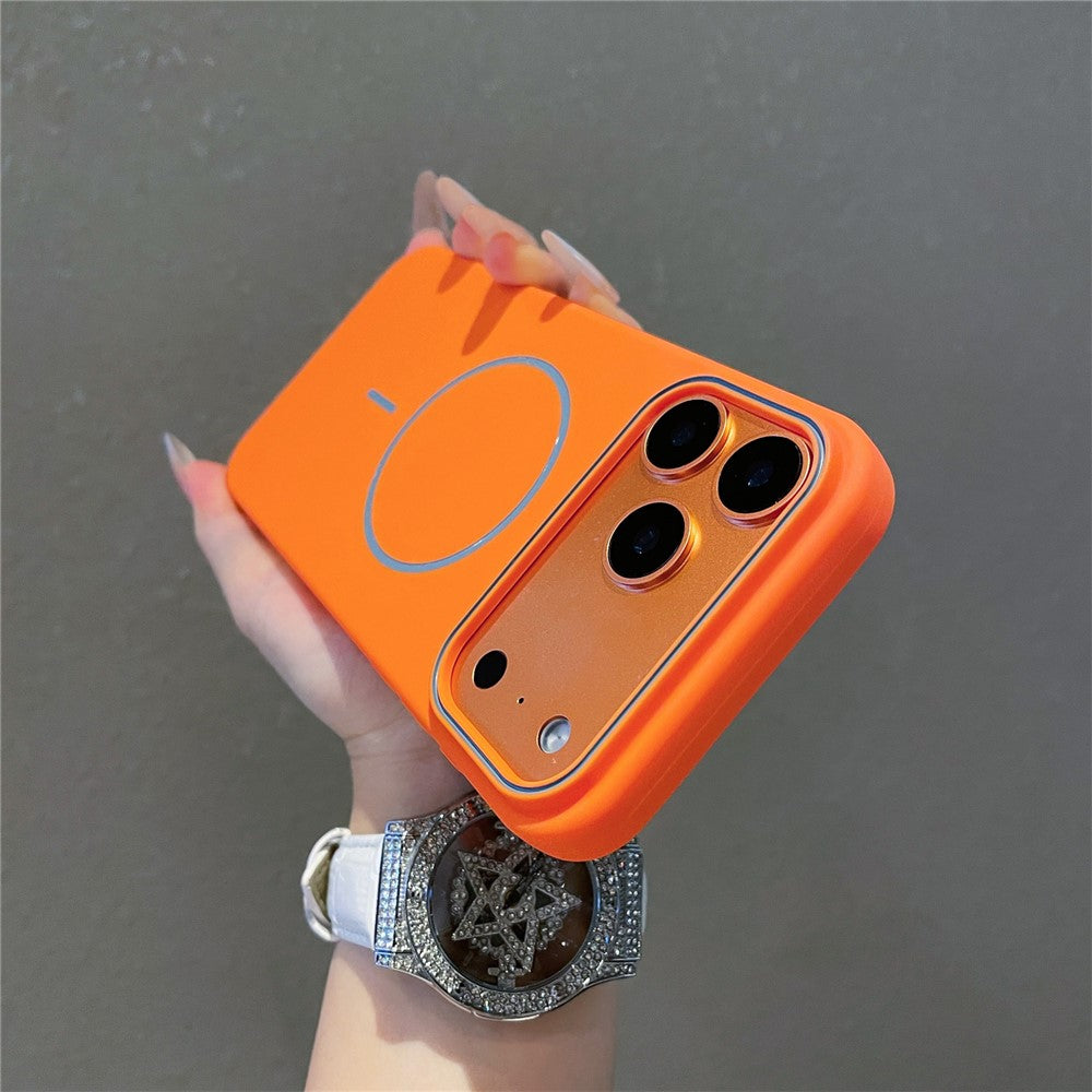 For iPhone 17 Pro Magnetic Case Matte Liquid Silicone Cover Compatible with Magsafe