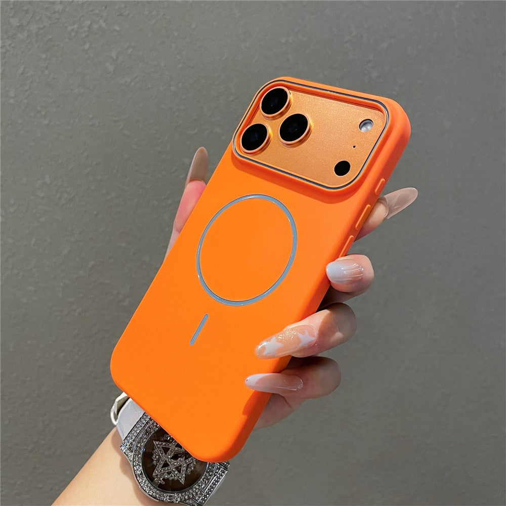 For iPhone 17 Pro Magnetic Case Matte Liquid Silicone Cover Compatible with Magsafe