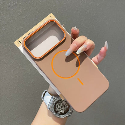 For iPhone 17 Pro Magnetic Case Matte Liquid Silicone Cover Compatible with Magsafe