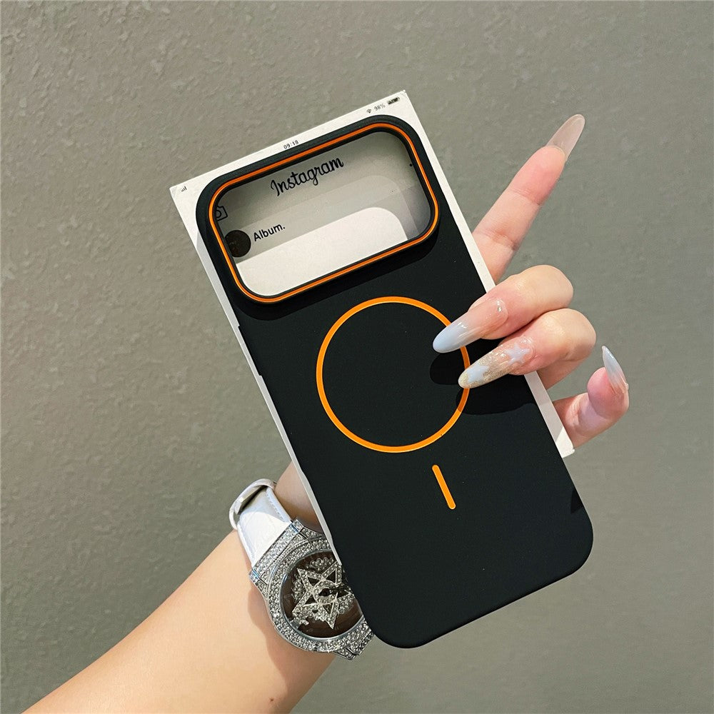 For iPhone 17 Pro Magnetic Case Matte Liquid Silicone Cover Compatible with Magsafe