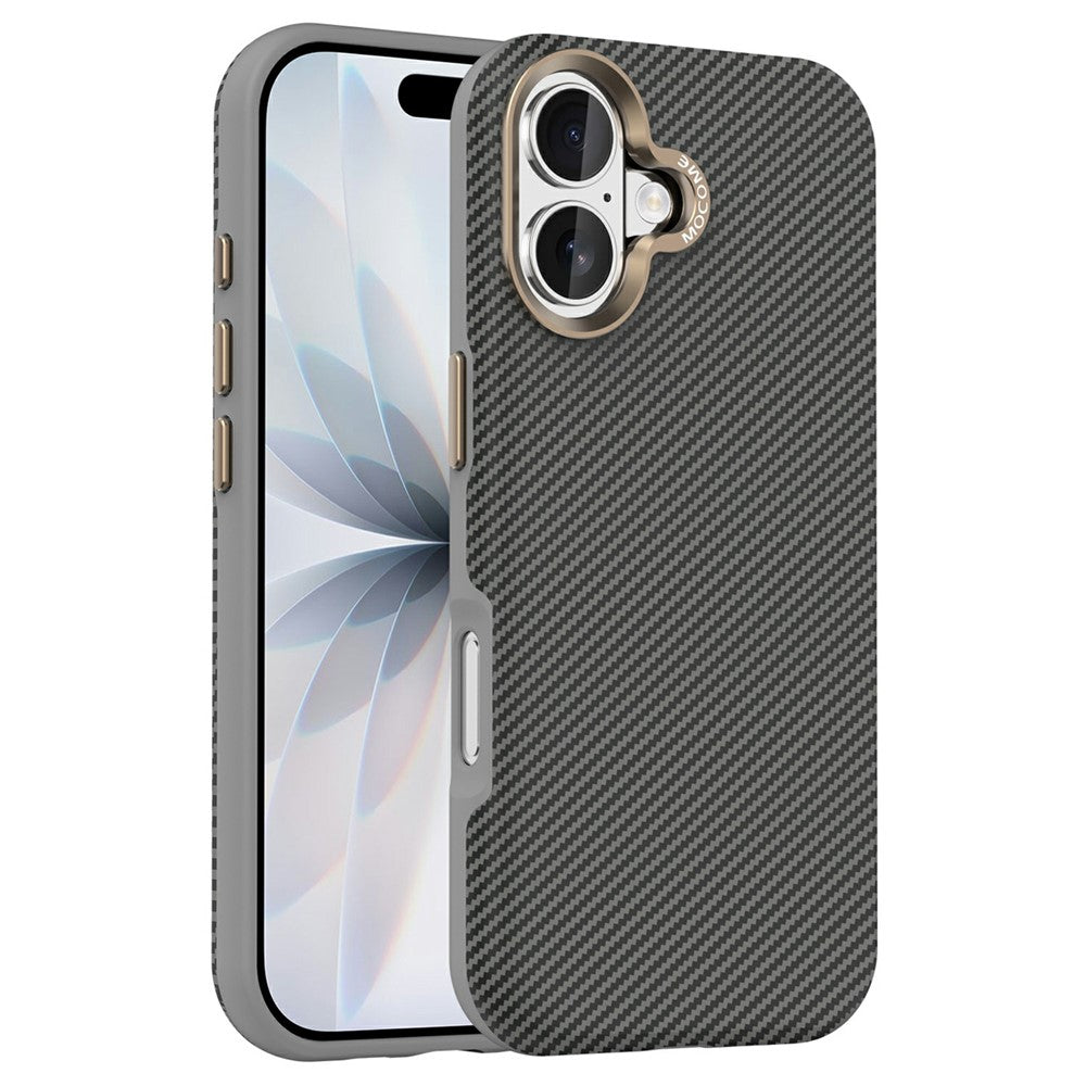 For iPhone 17 Case Compatible with MagSafe Carbon Fiber Texture Shockproof Leather TPU PC Protective Cover
