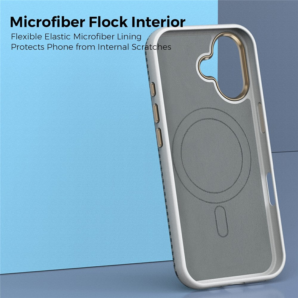 For iPhone 17 Case Compatible with MagSafe Carbon Fiber Texture Shockproof Leather TPU PC Protective Cover