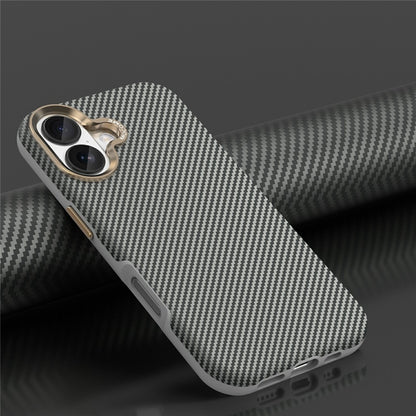 For iPhone 17 Case Compatible with MagSafe Carbon Fiber Texture Shockproof Leather TPU PC Protective Cover