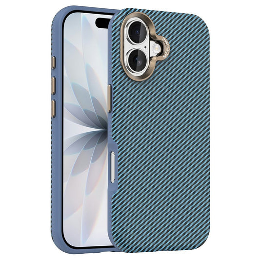 For iPhone 17 Case Compatible with MagSafe Carbon Fiber Texture Shockproof Leather TPU PC Protective Cover