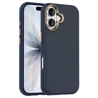 For iPhone 17 Case Compatible with MagSafe Carbon Fiber Texture Shockproof Leather TPU PC Protective Cover