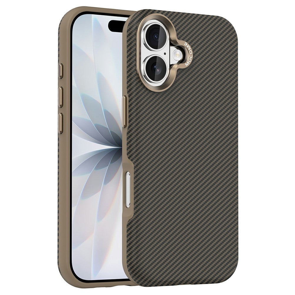 For iPhone 17 Case Compatible with MagSafe Carbon Fiber Texture Shockproof Leather TPU PC Protective Cover