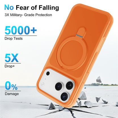 For iPhone 17 Pro Max Magnetic Case with Ring Holder Shockproof TPU PC Cover Compatible with Magsafe